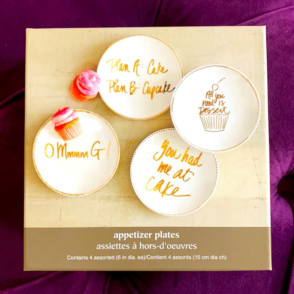 NWT Pier 1 Imports set of 4 appetizers plates